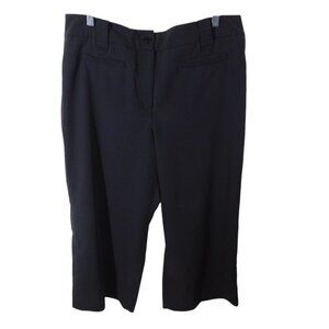 Sandro Wide Leg Capri Trouser Pants Size 14